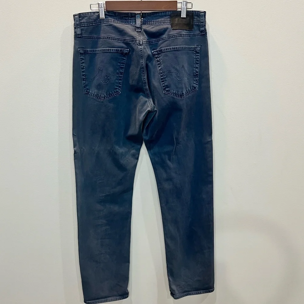AG‎ Adriano Goldschmied The Graduate Tailored Leg Pants Mens Sz 33 32 Blue Chino